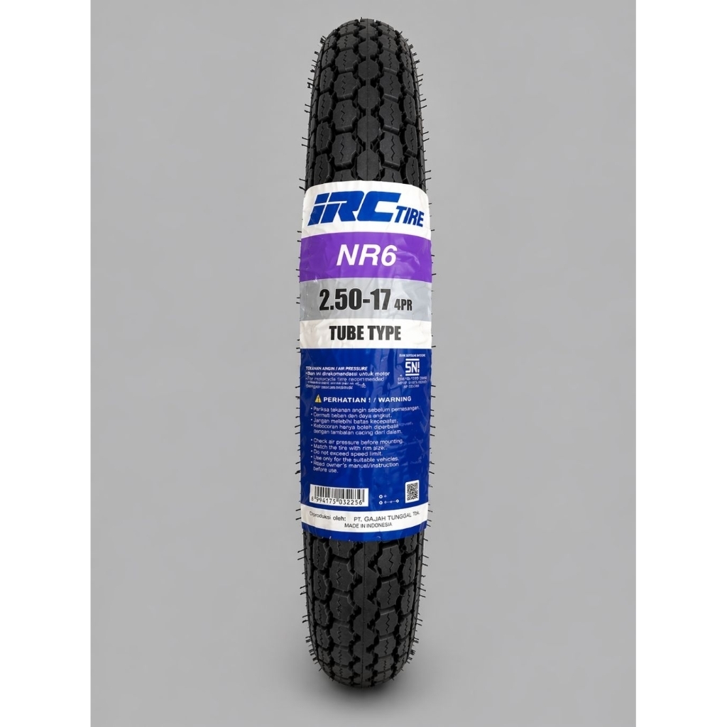 BAN LUAR IRC 2.50×17 NR6, BAN MOTOR BEBEK RING 17