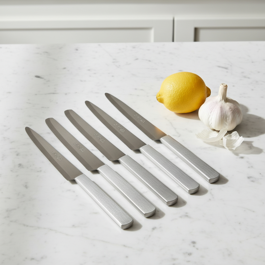 Set Pisau Dapur Stainless Steel 5 PCS 30 cm – Tajam, Kuat & Multifungsi