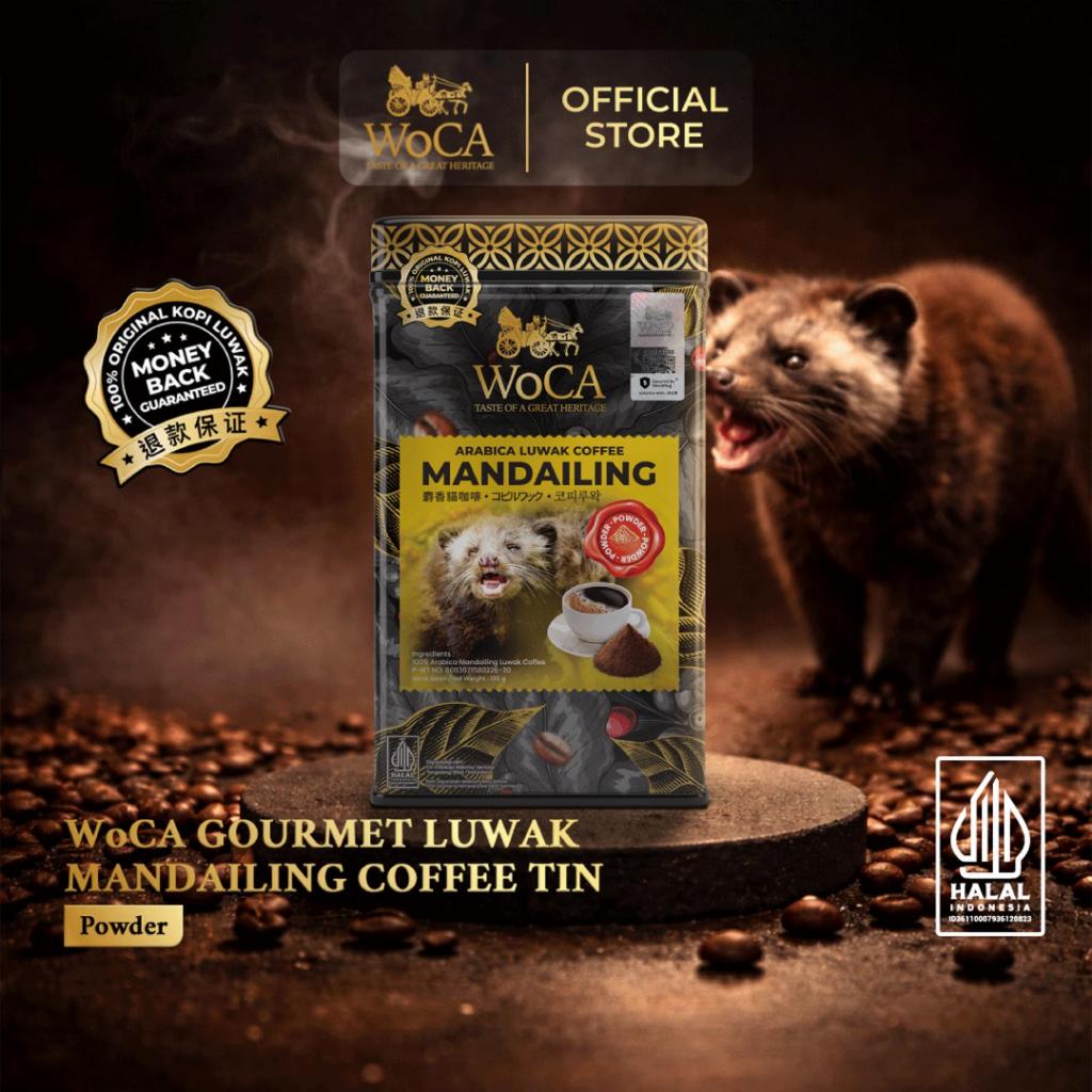 WoCA Gourmet Arabica Mandailing Luwak Coffee 100gr