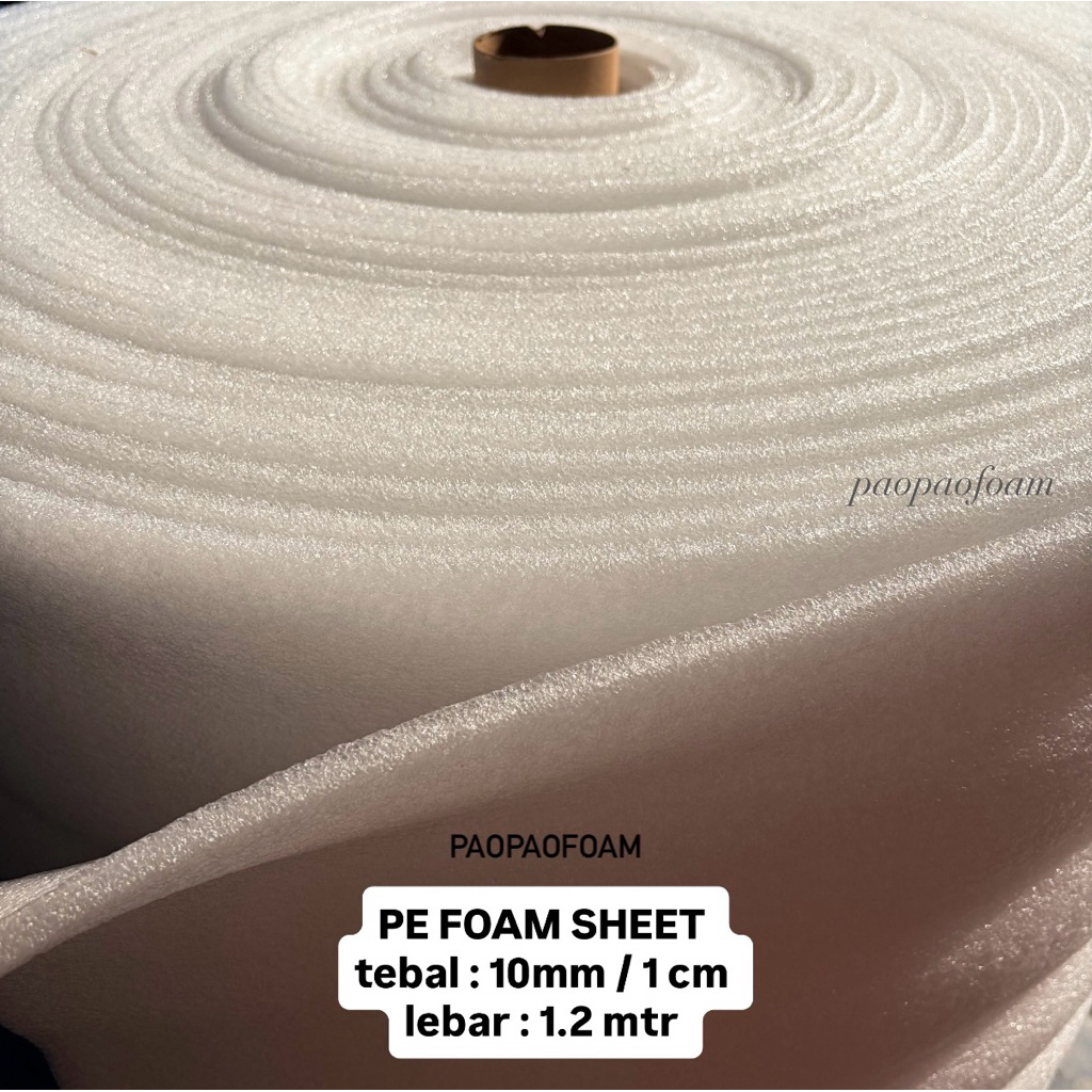 Busa PE FOAM SHEET 10mm lebar 120 cm Packing Kemasan