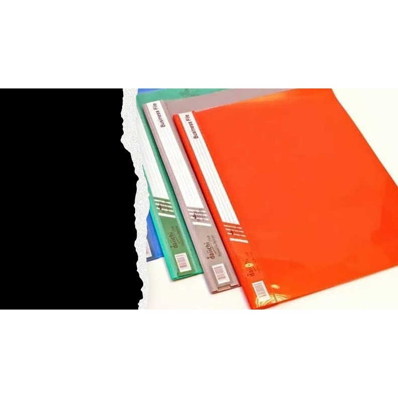 Business File / Map Acco Plastik Ukuran Folio ( F4 ) Merk Daichi ( Isi 12 lbr )