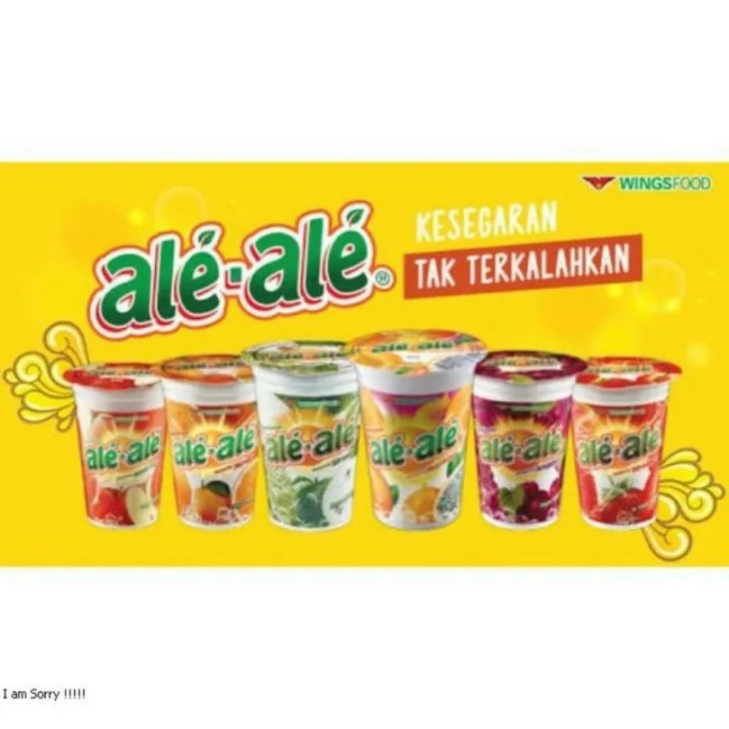 Ale Ale rasa Jeruk Strawberry Jambu Anggur Cocopandan Mangga Nanas 1 dus isi 24 GOJEK

