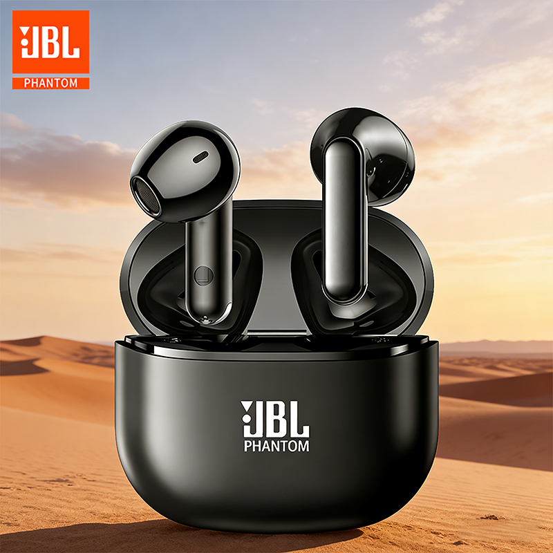 JBL PHANTOM 2025 Earphone Bluetooth Nirkabel Sejati Baru Headphone Suara HiFi Latensi Rendah Pengura