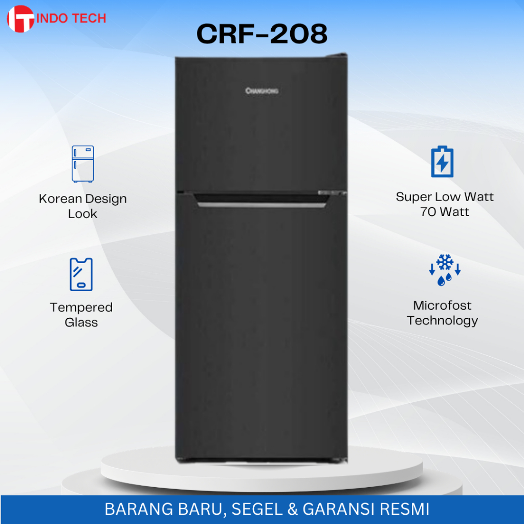 CHANGHONG CRF-208 Kulkas Changhong Kulkas 2 Pintu 150 Liter