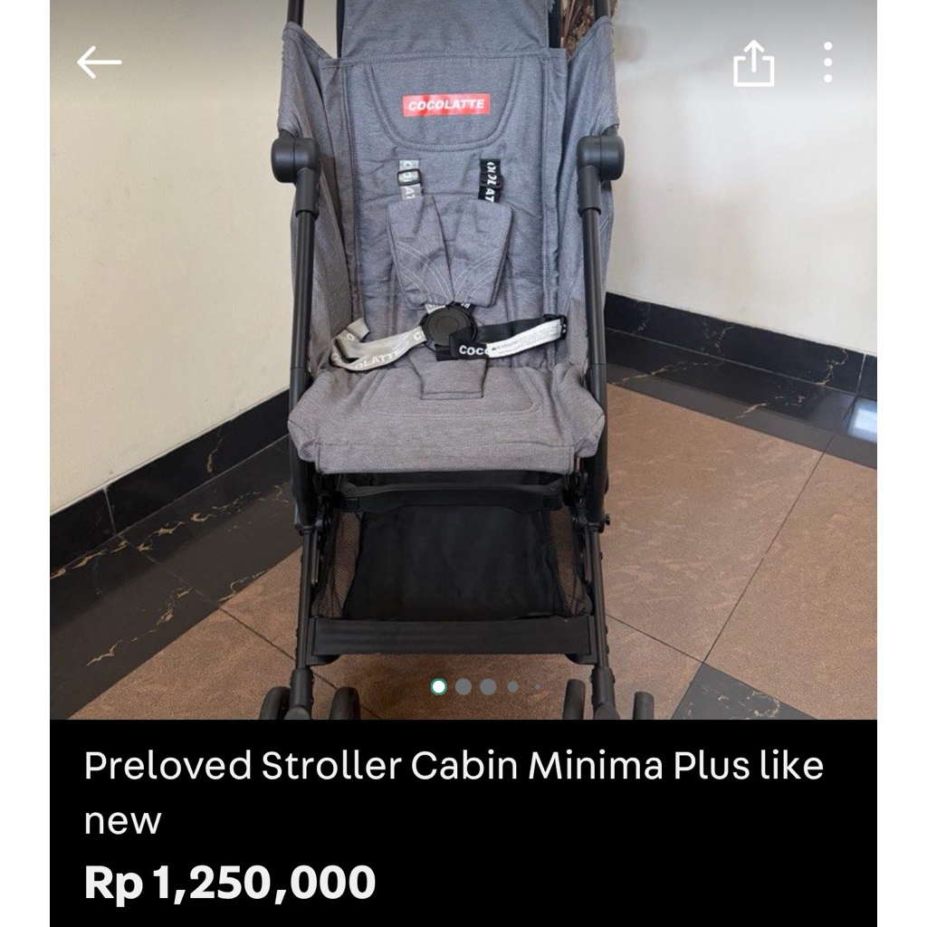 link carousel Stroller minima plus preloved