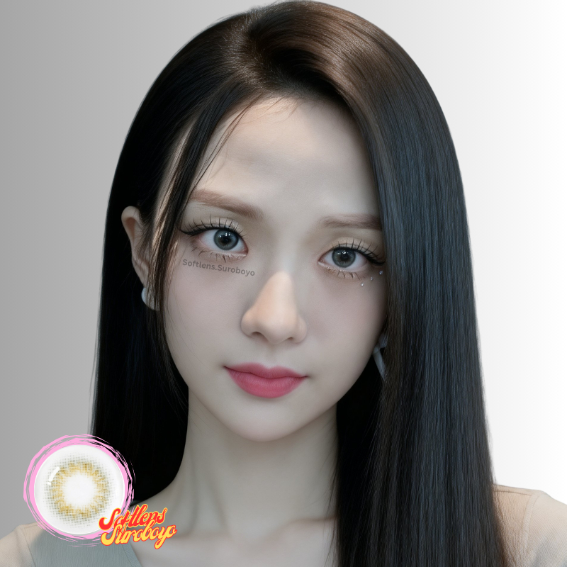 Softlens Princess Scandi Gray / Soflen Grey - Russian / Arabian Looks Dupe Olens Instant Surabaya