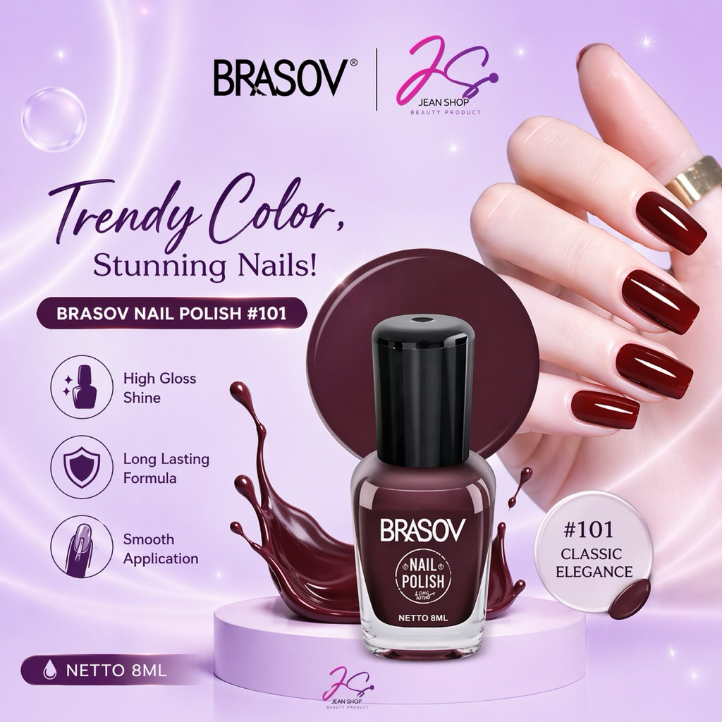 Kutek Brasov Maroon no 101 | Kutek Halal | Merah Maroon