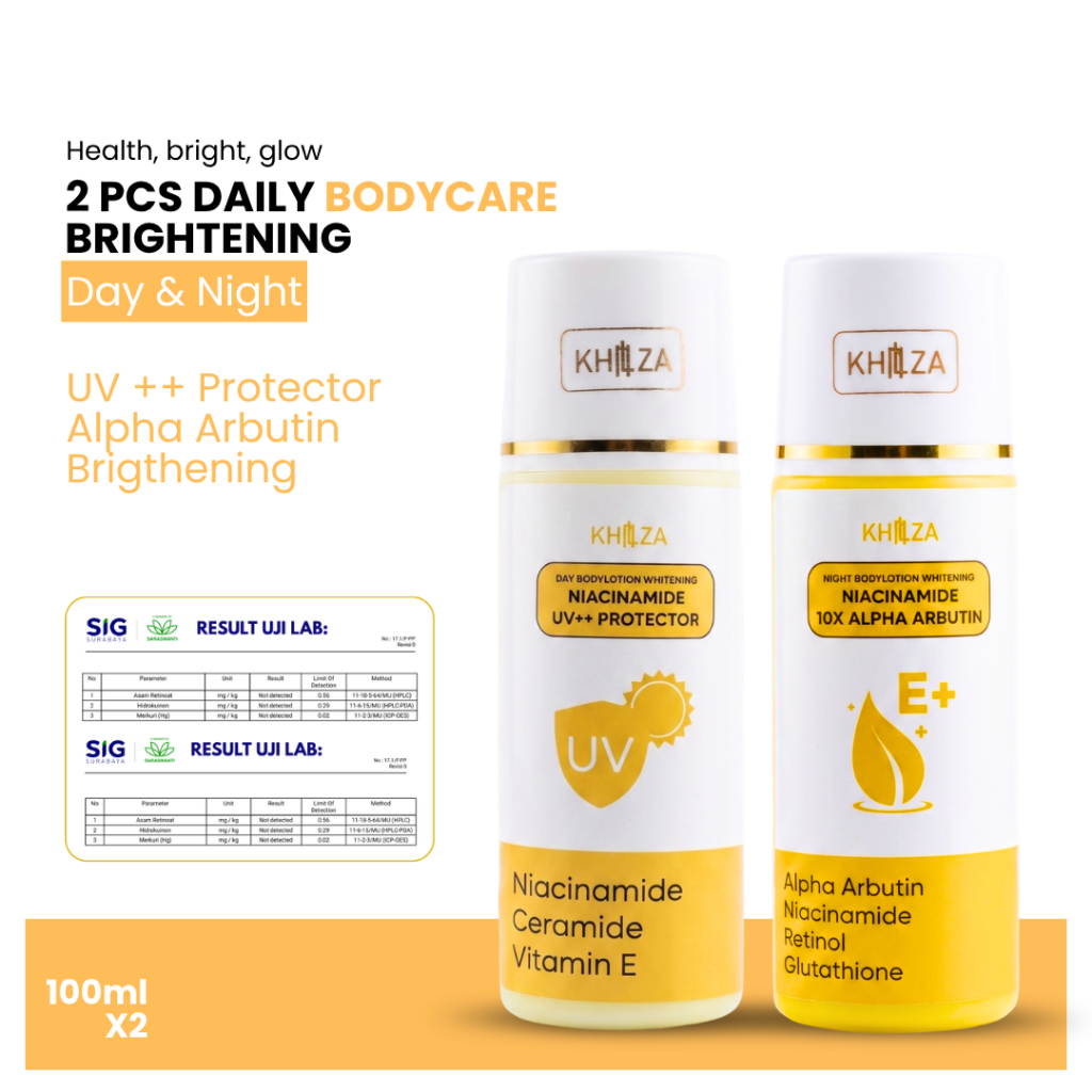 LN Body Lotion 10% Alpha Arbutin HB Pemutih UV+ DAILY PROTECTION Varian Siang + Malam BPOM 100ml