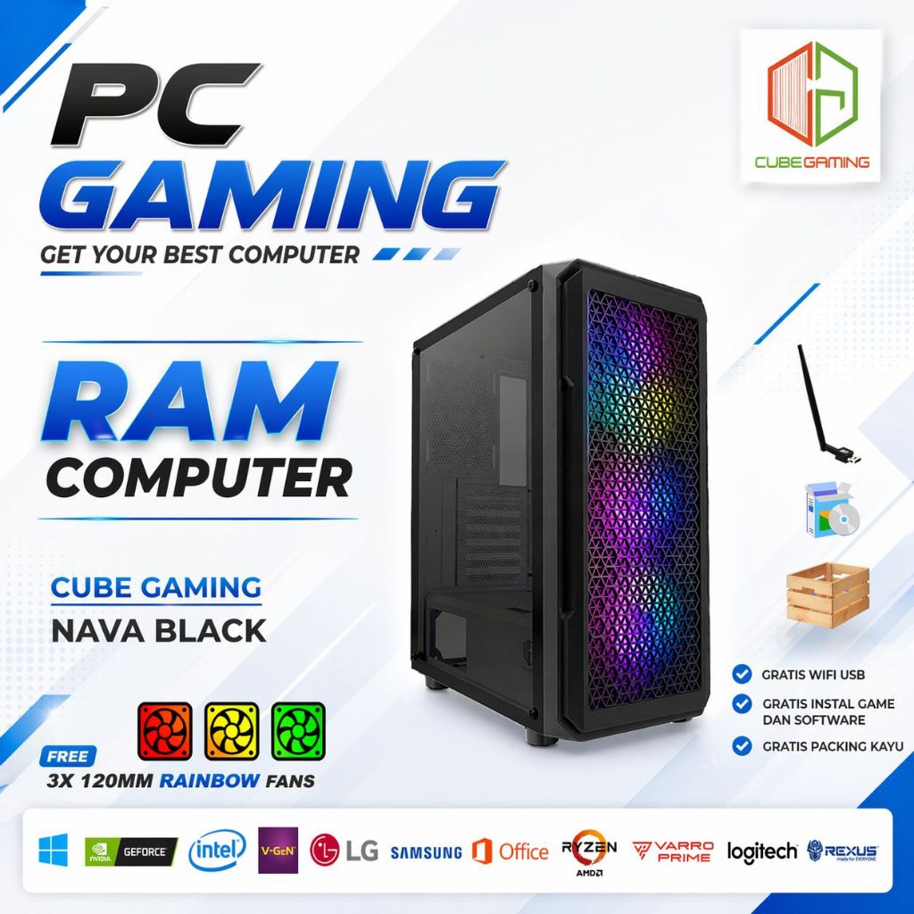 RYZEN 3 3200GB SSD 128GB HDD 500GB - PC GAMING RYZEN 3 3200G