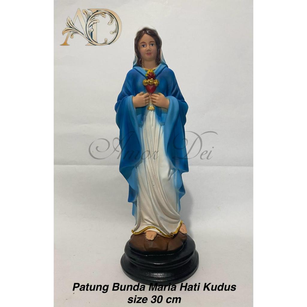 Patung Bunda Maria Hati Kudus Ukuran 30 cm