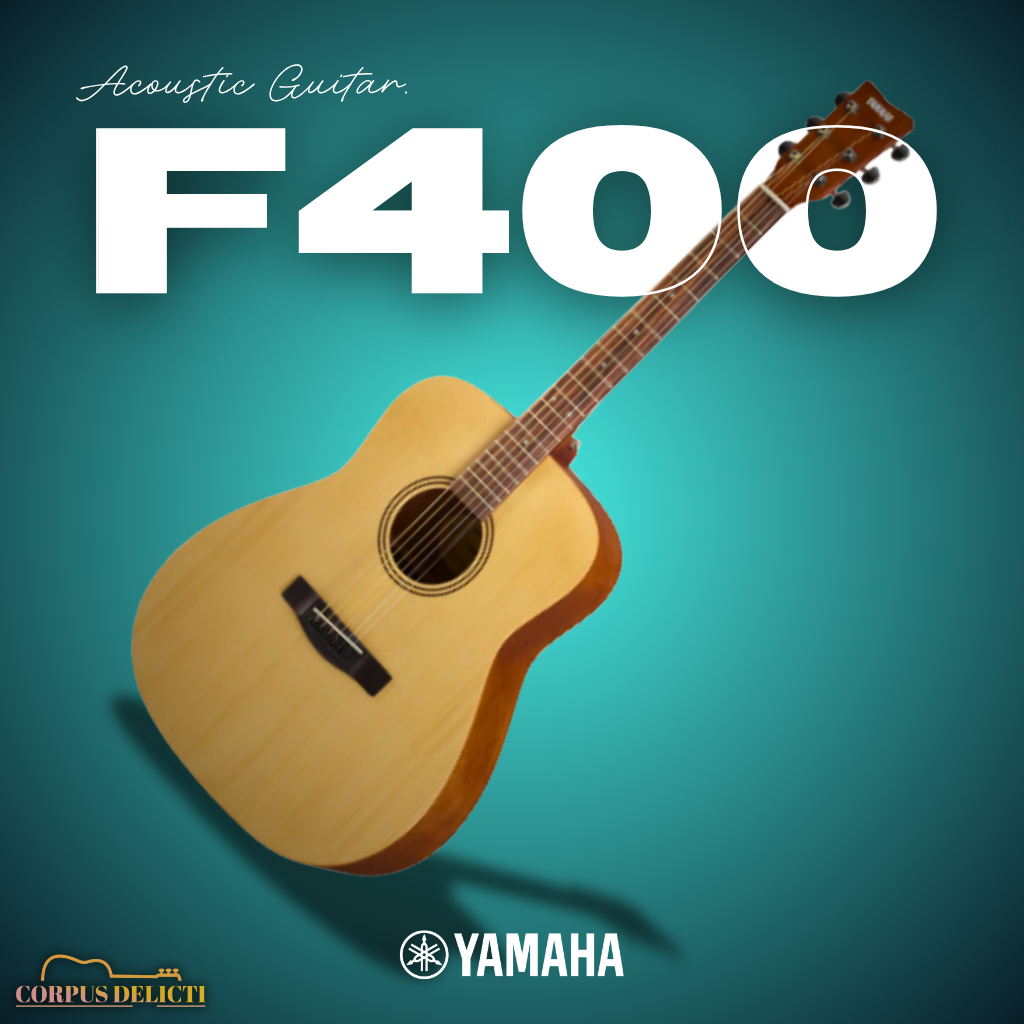 YAMAHA F400 Acoustic Guitar Gitar Akustik Full Size (Natural/SMB) (ORIGINAL)