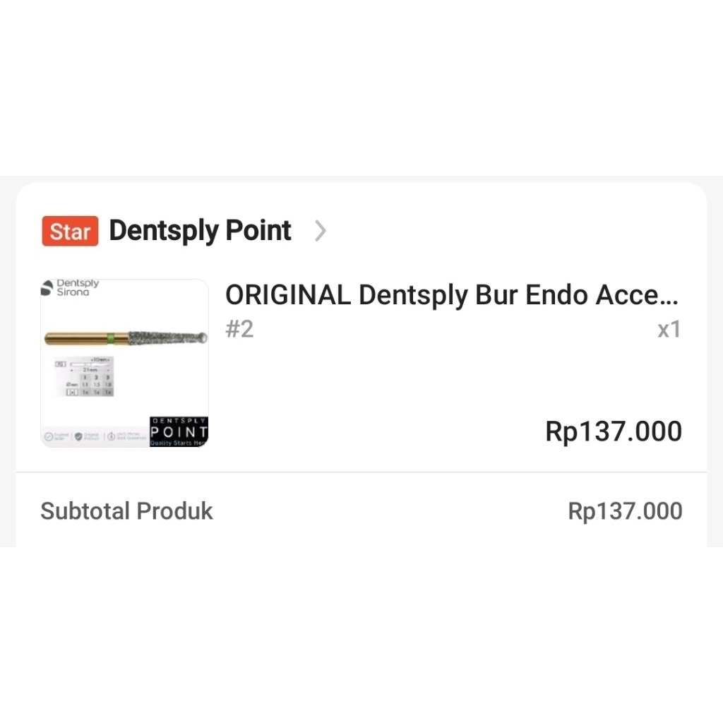 Dentsply Bur Endo Access