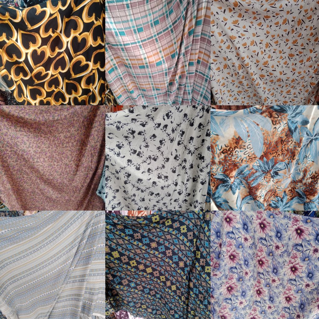 ( 0.5" Meter ) _Kain Katun Rayon Viscose Premium/Kain Rayon Premium/Kain Katun Rayon viscose Premium