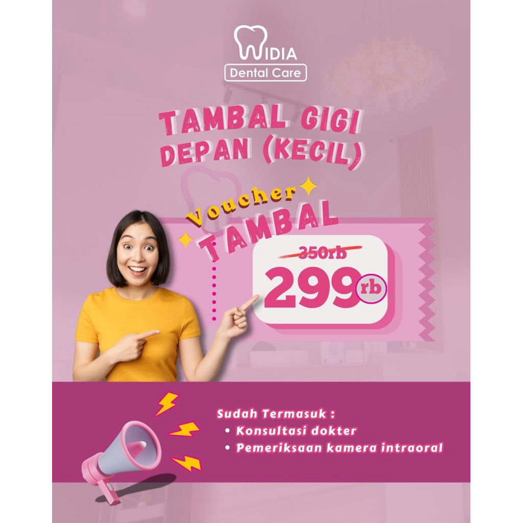 Voucer Tambal Gigi Depan (Kecil)