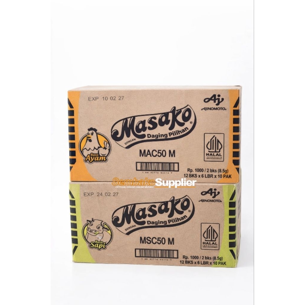 Penyedap Rasa Masako ayam sapi 1 dus 720 pcs