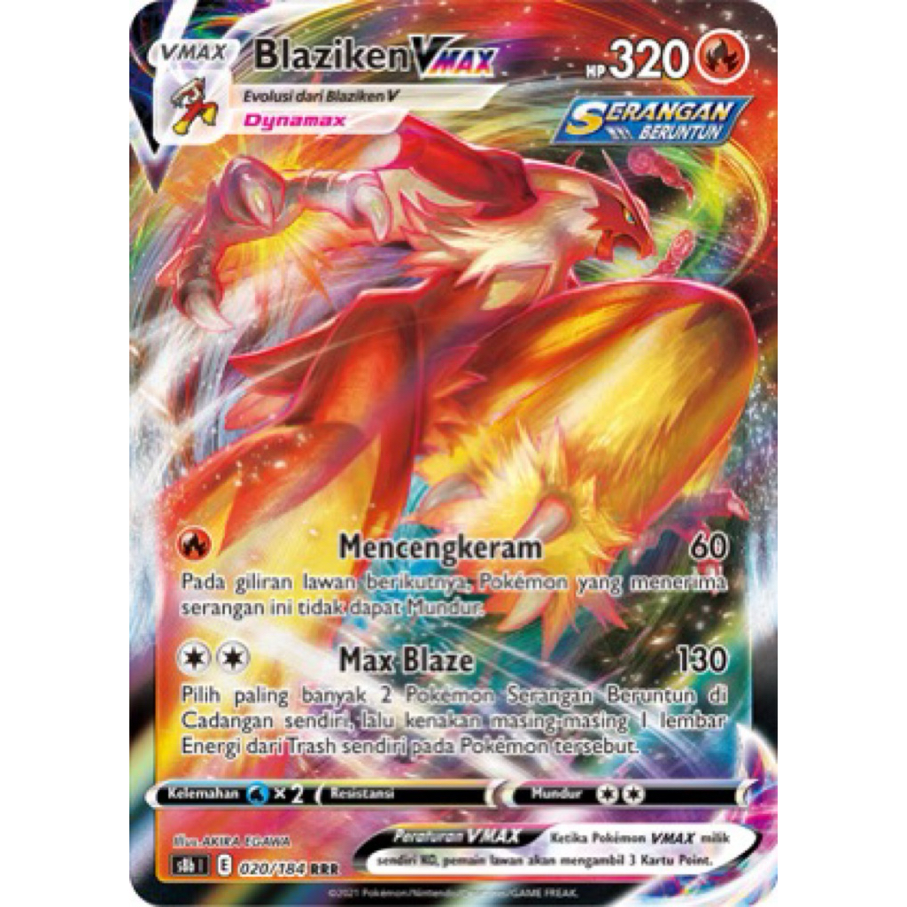 Pokemon card VMAX RRR