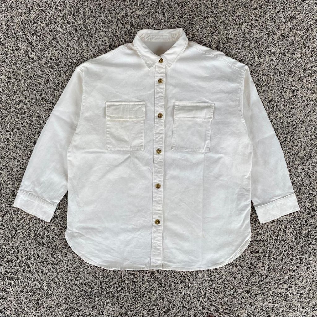kemeja outer global uniqlo kemeja denim gu kemeja putih polos GU