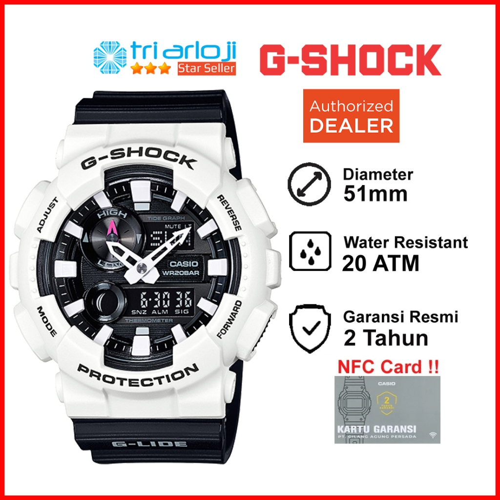 Casio G-SHOCK GAX-100B-7ADR Jam Tangan Pria Analog Digital G-Lide GSHOCK GAX-100B-7A GAX 100B 7ADR G