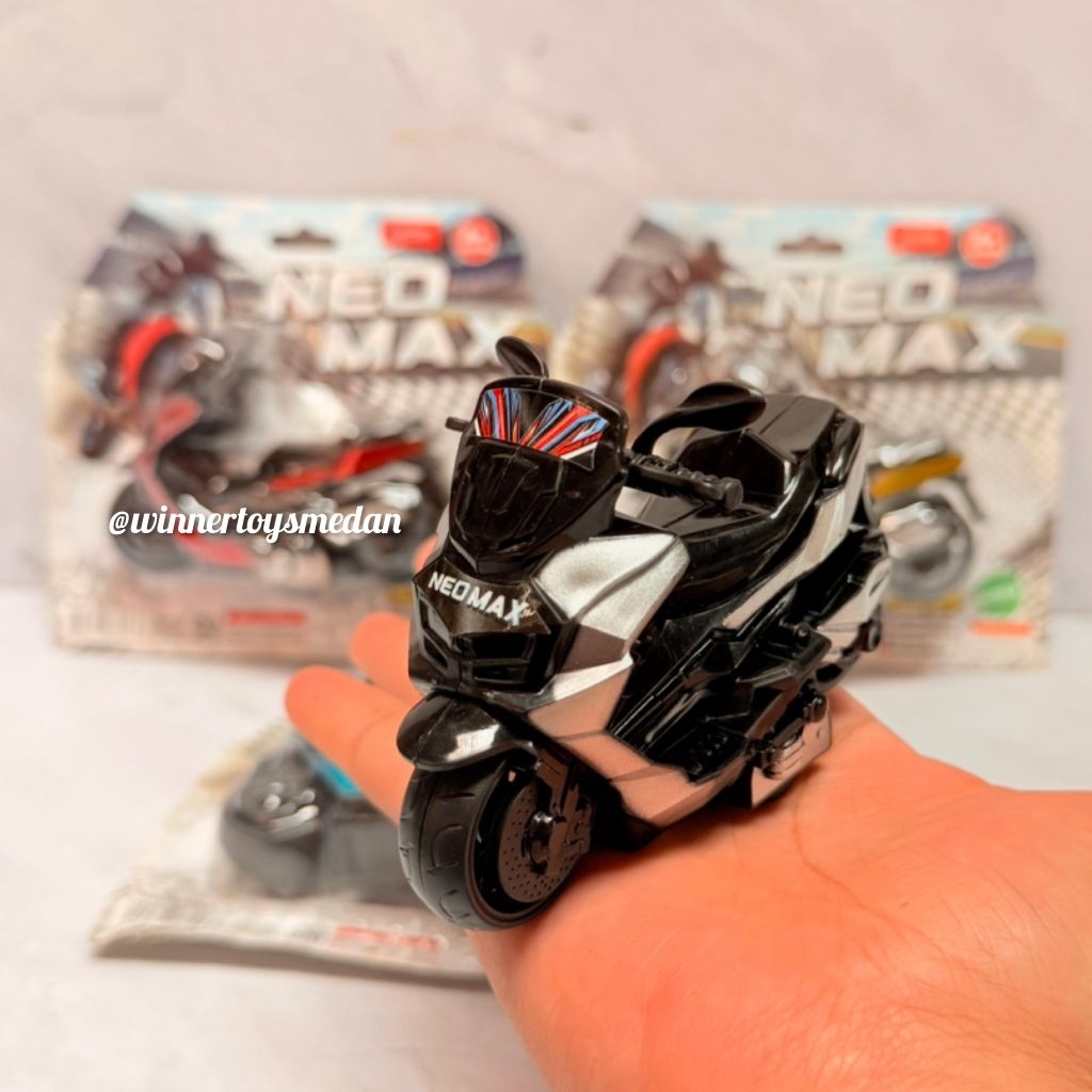 Mainan Diecast Motor Neo Max / Miniatur NMAX Friction (LFH)
