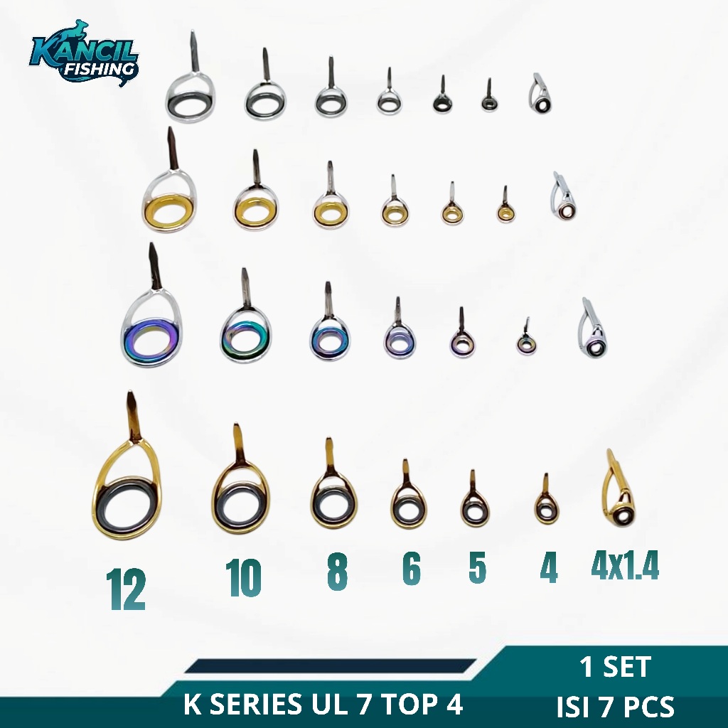Ring Guide UL 1 Set isi 7 top 4 / Ring K SERIES Non Fuji Ultralight