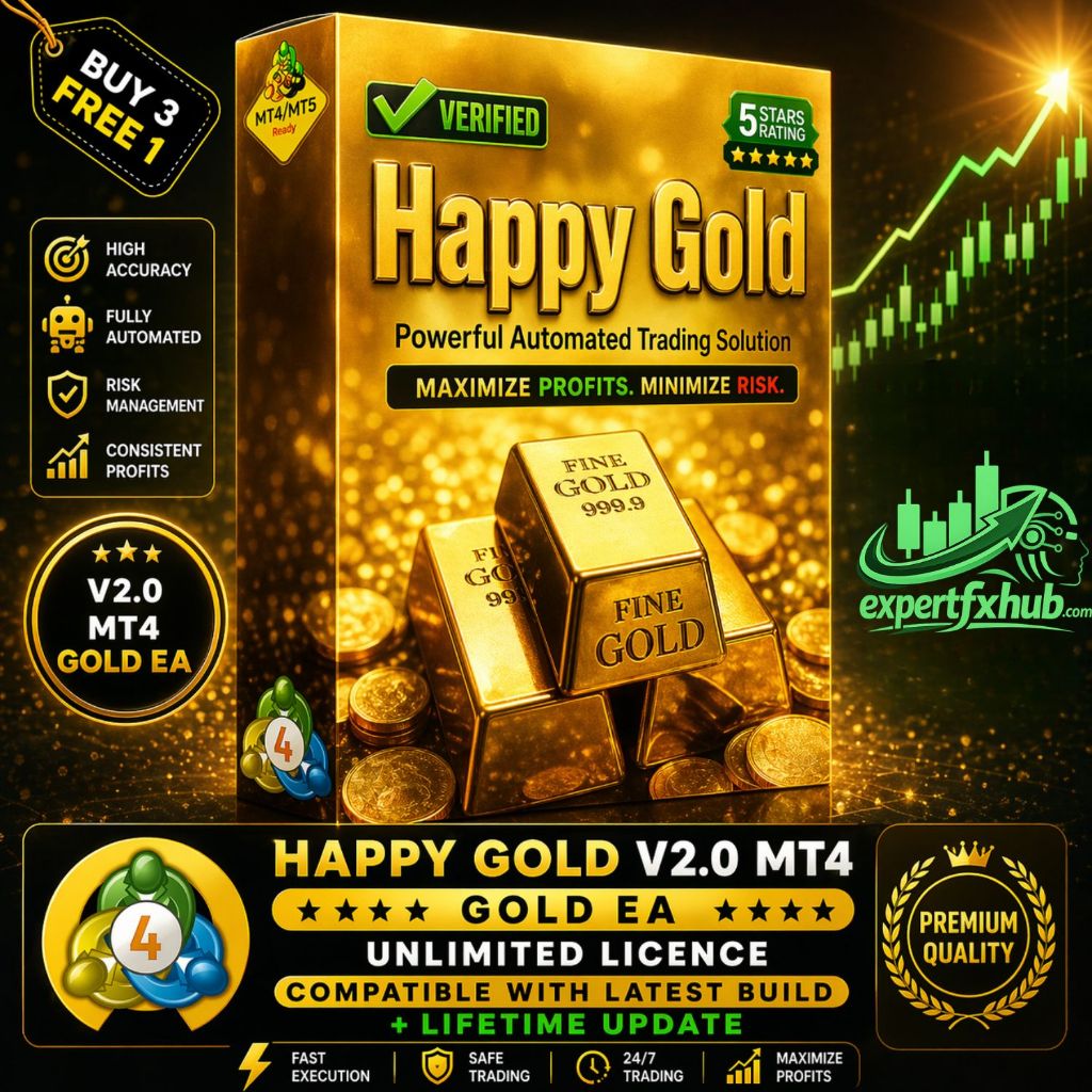 v2.0 Happy Gold EA Metatrader 4 Expert Advisor ftmo prop firm challenge scalping trading bot unlimit