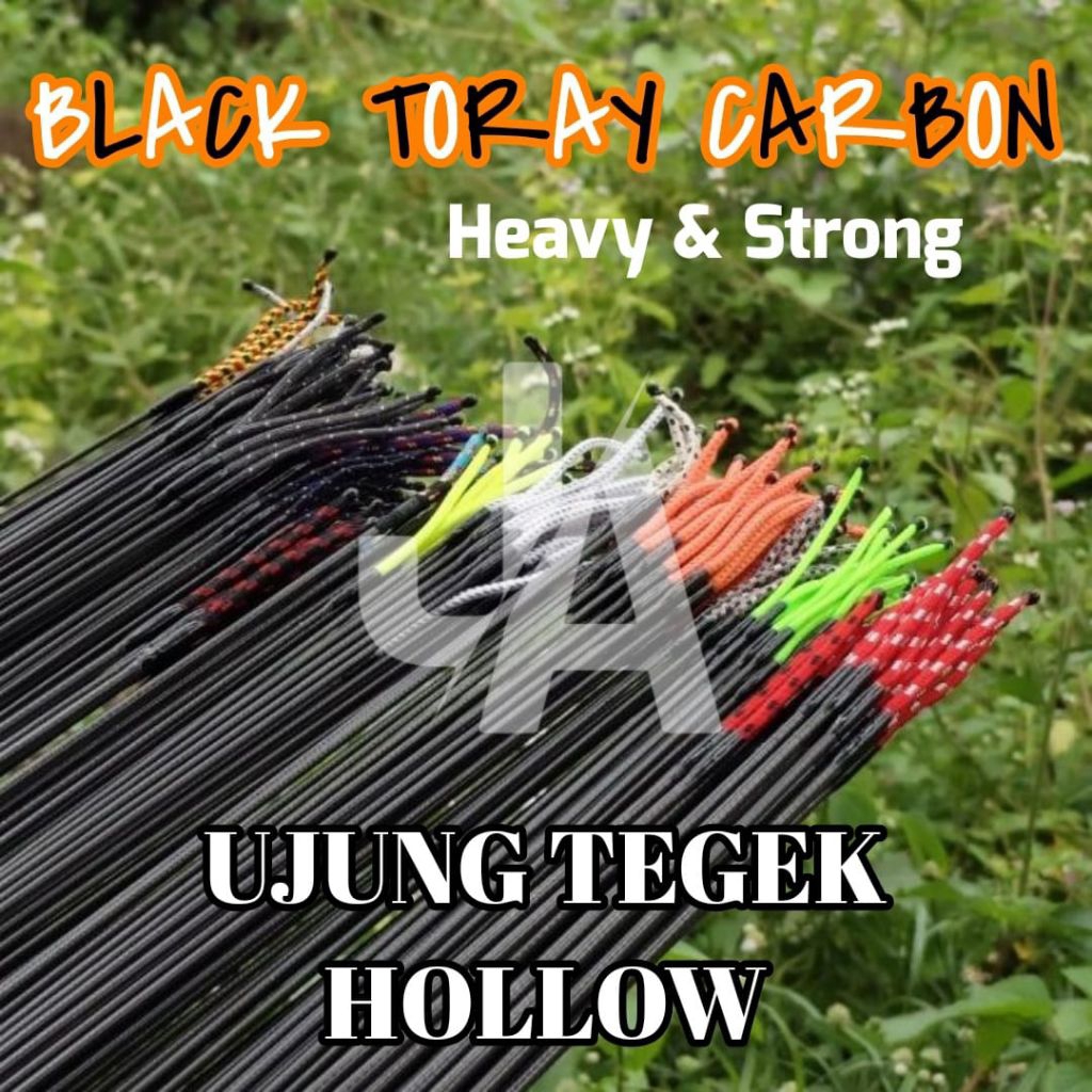 Ujung Tegek Hollow HARD Black Toray Carbon