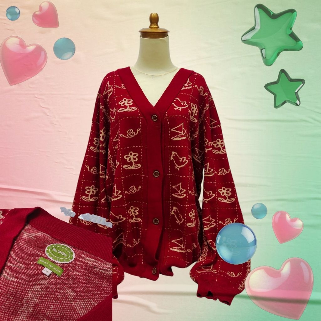 READY NA WILLA CARDIGAN DEWASA SABINE & HEEM L/XL (PRELOVED)