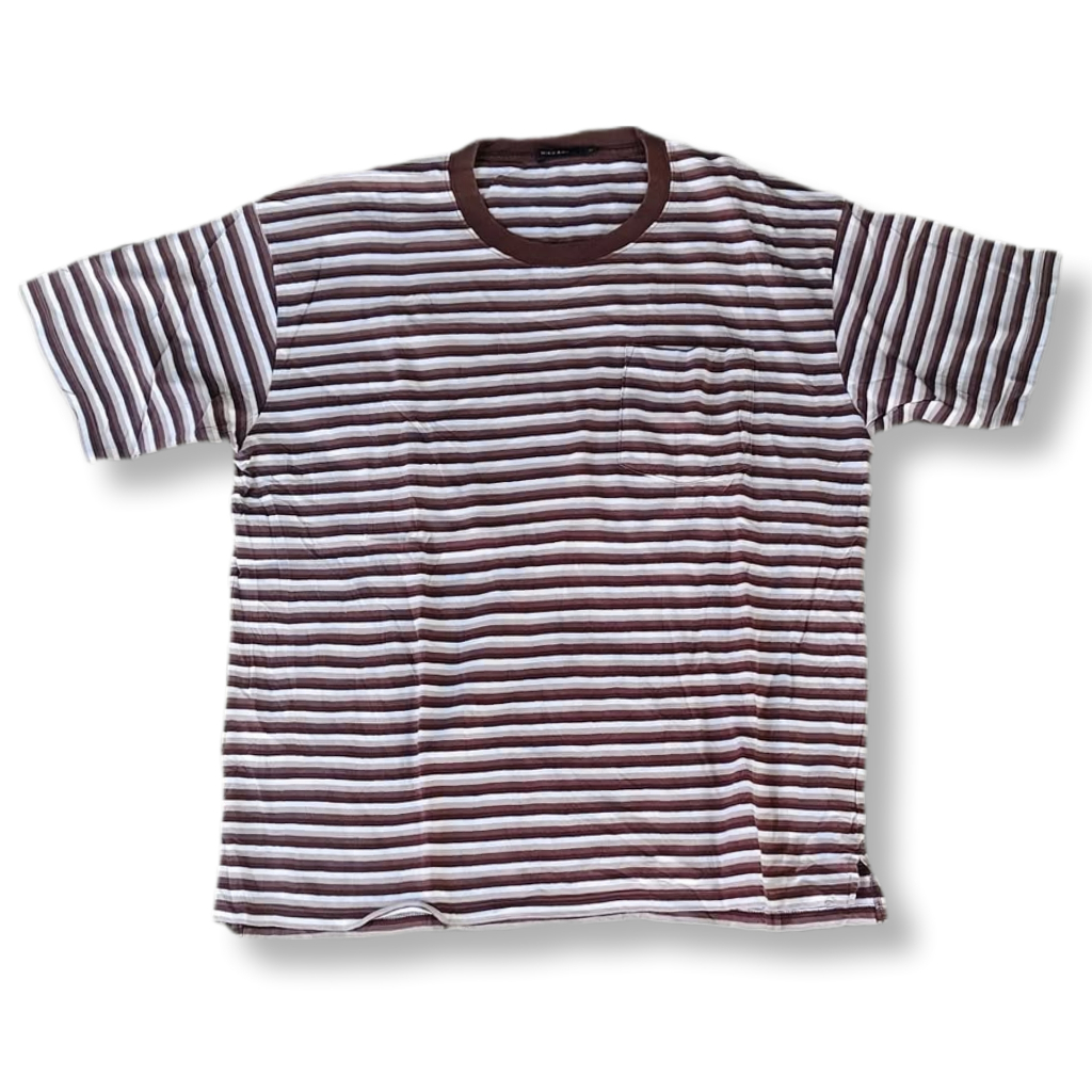 (BIG SIZE) NIKO AND ... JAPAN STRIPE POCKET T-SHIRT | KAOS | MNZA