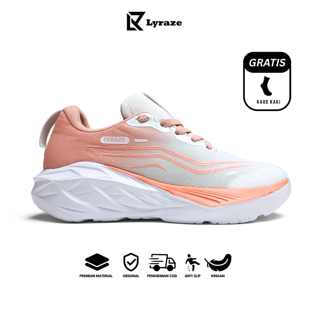 Lyraze Sepatu Lari Wanita | Sepatu Running Cewek | Spatu Olahraga Wanita Joging Cewek Size 36-40