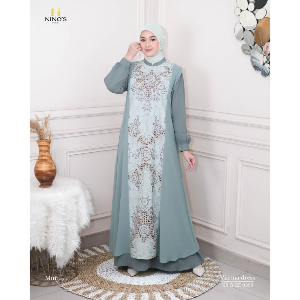 Ninos Vianna / Dress Ninos Terbaru / Gamis Ninos Premium / Ninos Original / Ninos Design
