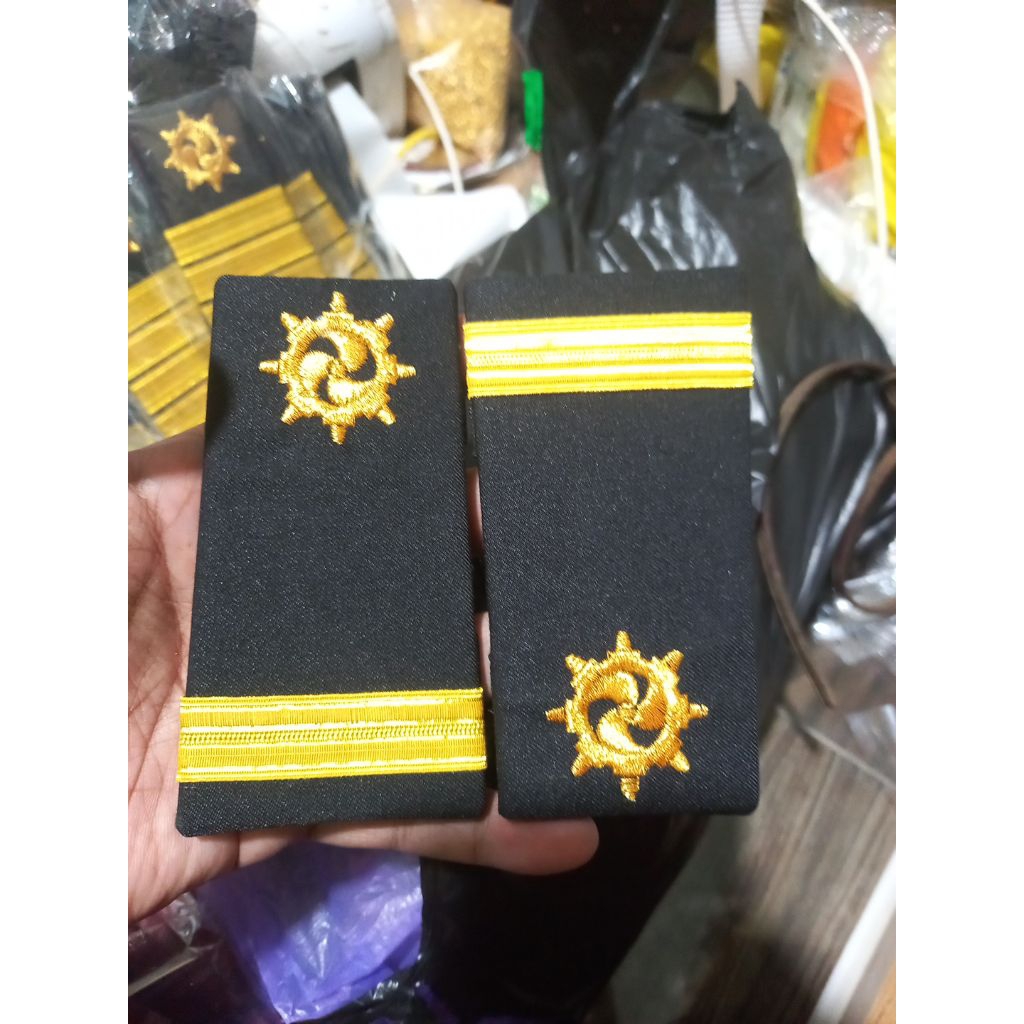 pangkat mesin pelayarn pangkat teknik pelayaran pangkat baling baling pelaut balok 1 pita emas warna