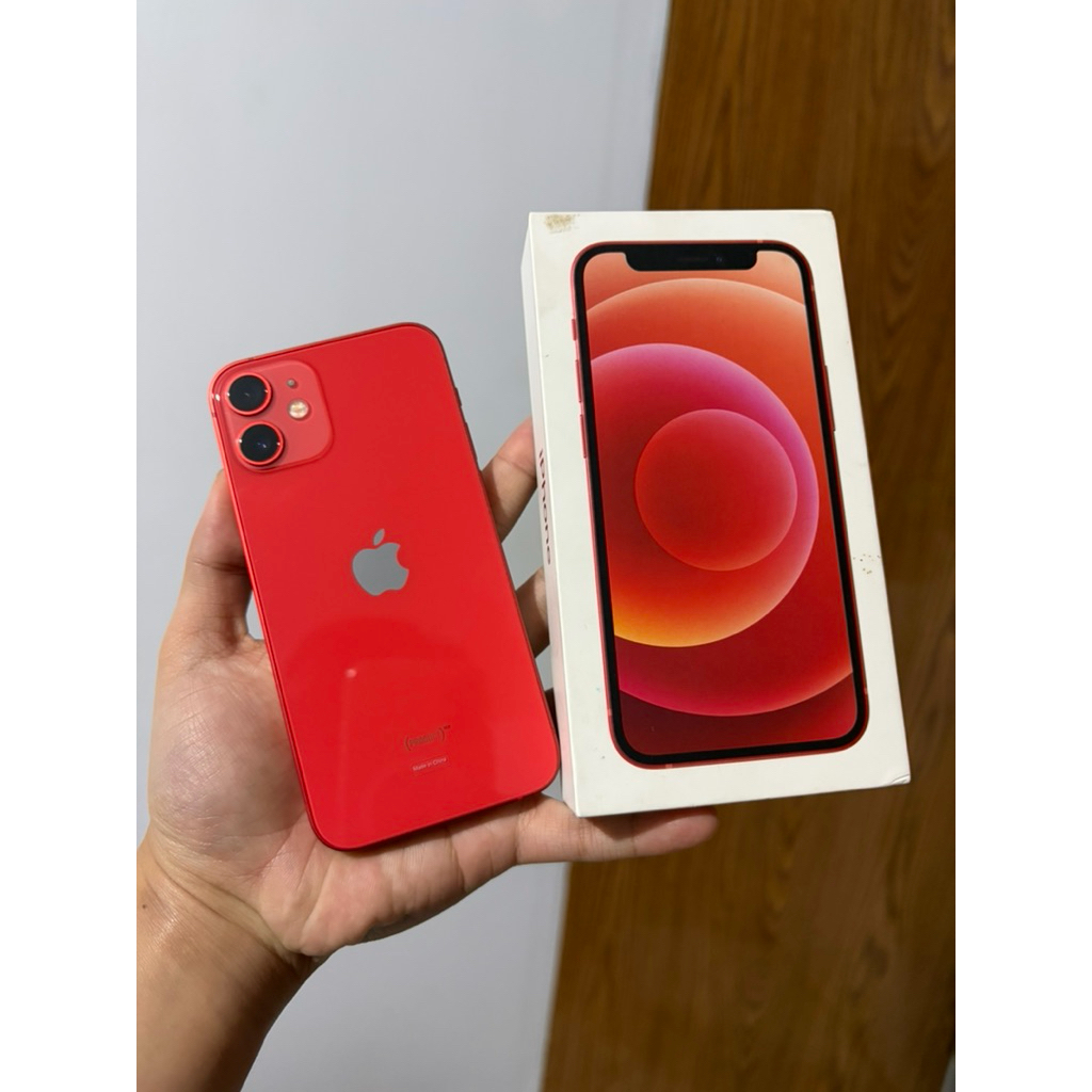 iPhone 12 Mini 64GB Product RED Ex IBOX Second Mulus Fullset No Minus