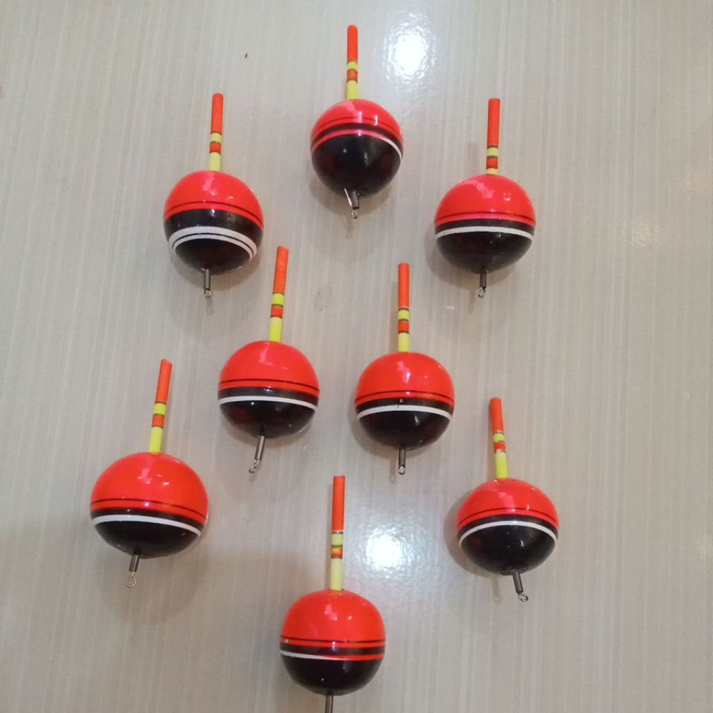 Pelampung Pancing Kleman starlet warna merah jumbo bulat