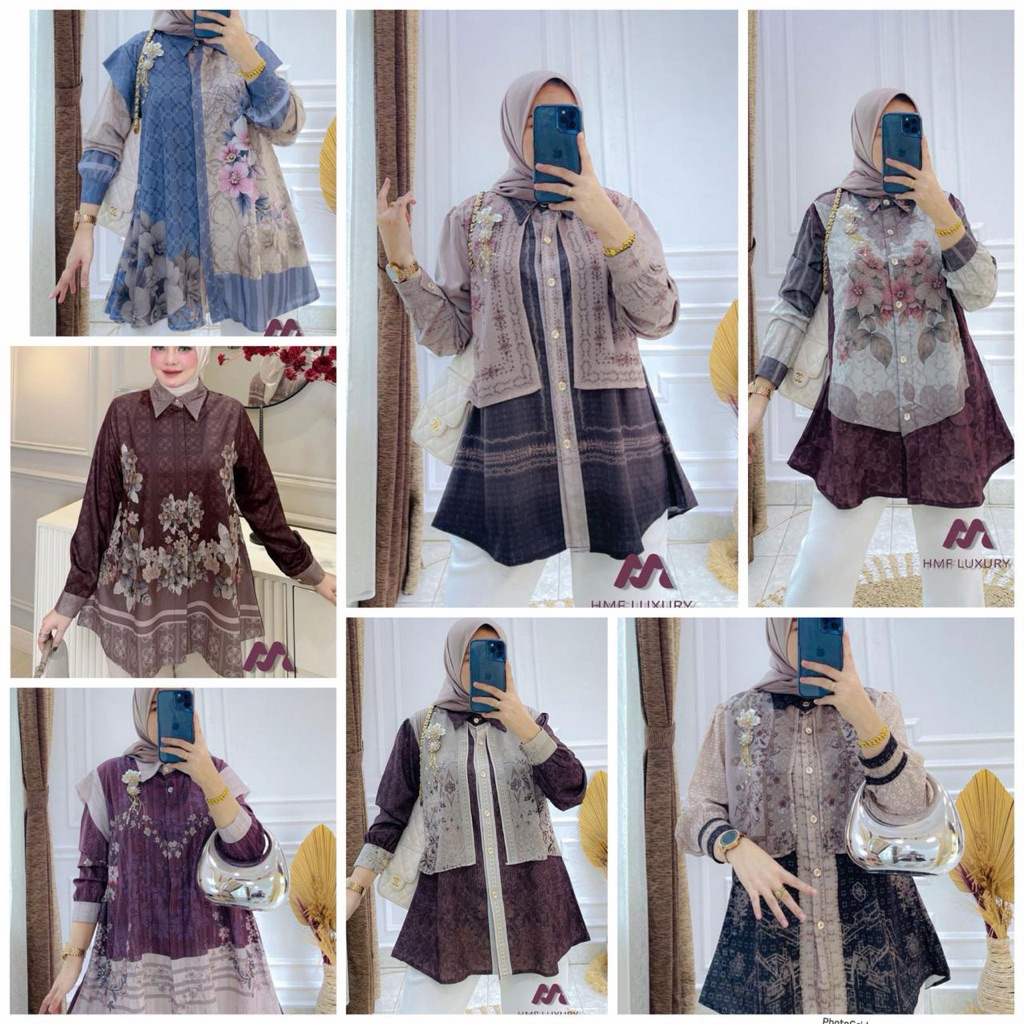 Hawa shirt Hmf luxury / isabel shirt Hmf luxury / atasan best seller Hmf luxury