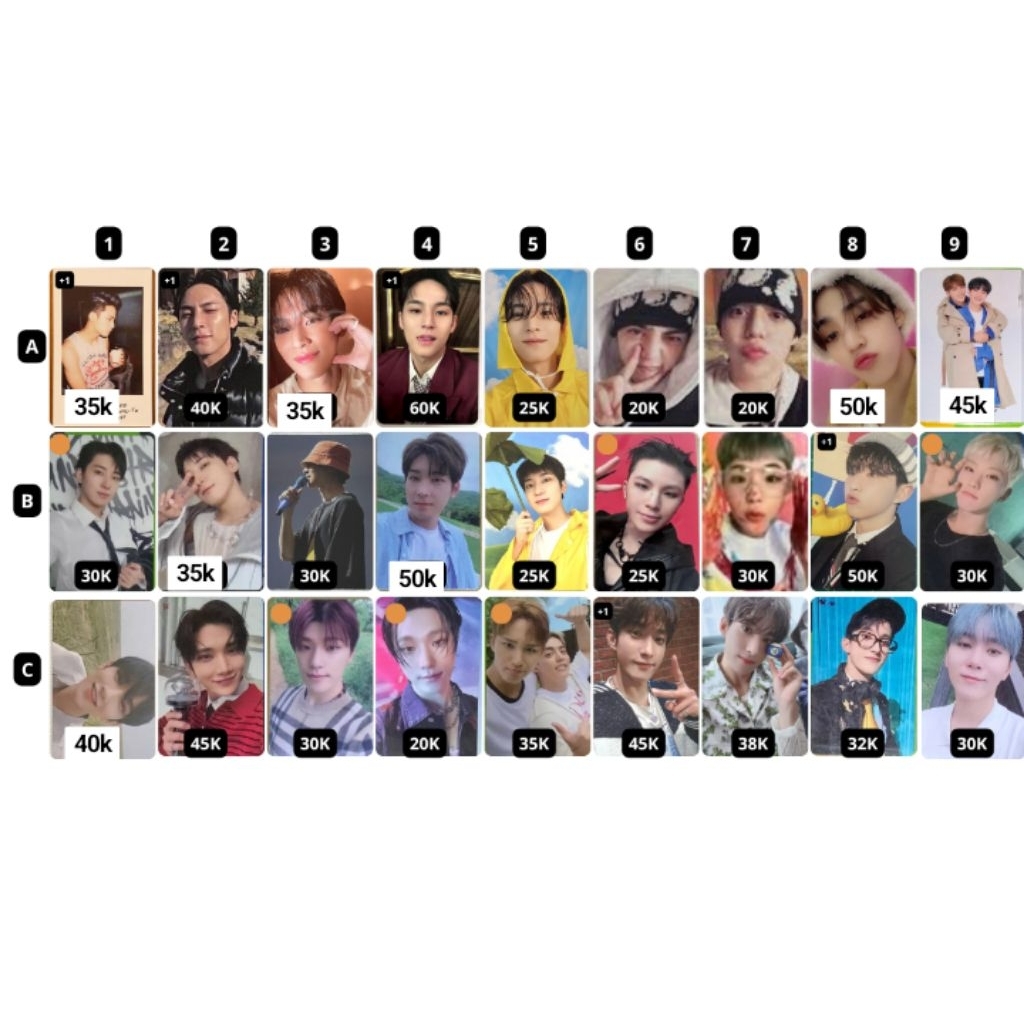 (cek deskripsi) ready stock photocard pc seventeen dokyeom dk scoups hoshi dino vernon woozi telepar