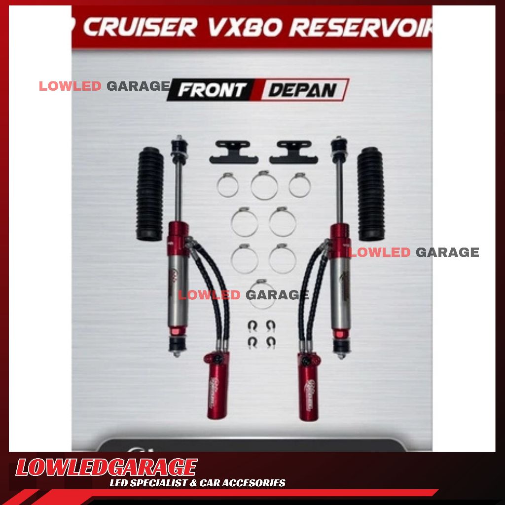 SHOCKBREAKER SHOCK REBEL RESERVOIR ADJUSTER TOYOTA LAND CRUISER LC VX 80