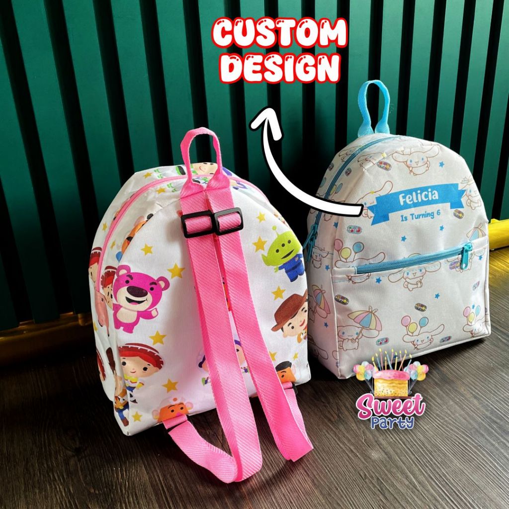 Leni Bag, Goody Bag Ulang Tahun Anak Custom Premium Terlaris Tas Ultah Foto Ransel Birthday Terbaru