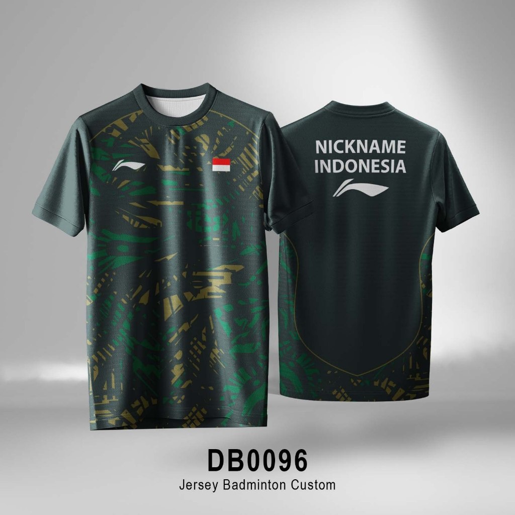 Jersey Badminton Bulutangkis Custom Nama Logo
