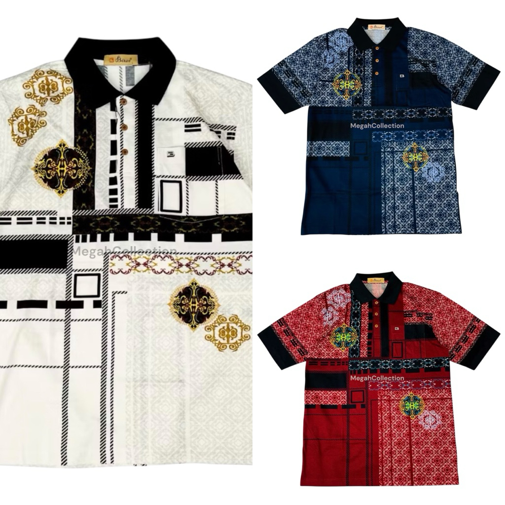 Kaos Berkerah Premium Biros 100% Original Premium T-Shirt