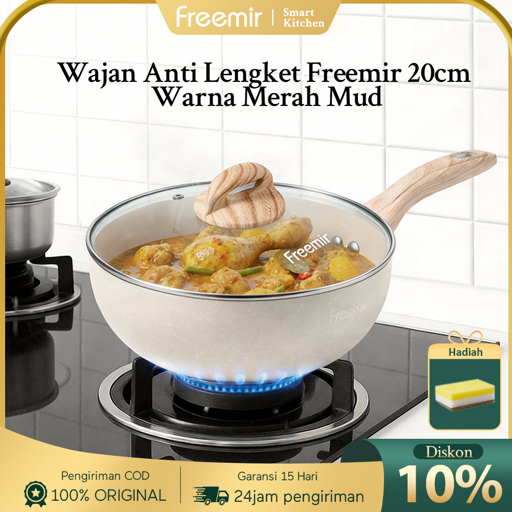 [Promo ] Special freemir wajan anti lengket 20cm Wajan Anti Lengket Serbaguna Foodgrade