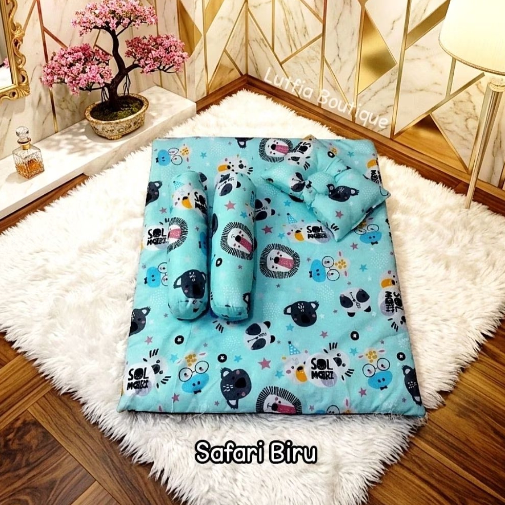Set Kasur Bayi / Kasur Matras Bayi Bantal Guling Portabel / bantal guling bayi / Matras bayi bantal 