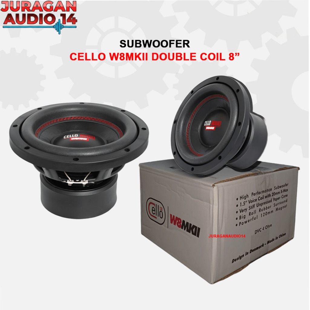 SUBWOOFER CELLO W8 MKII 8 INCH