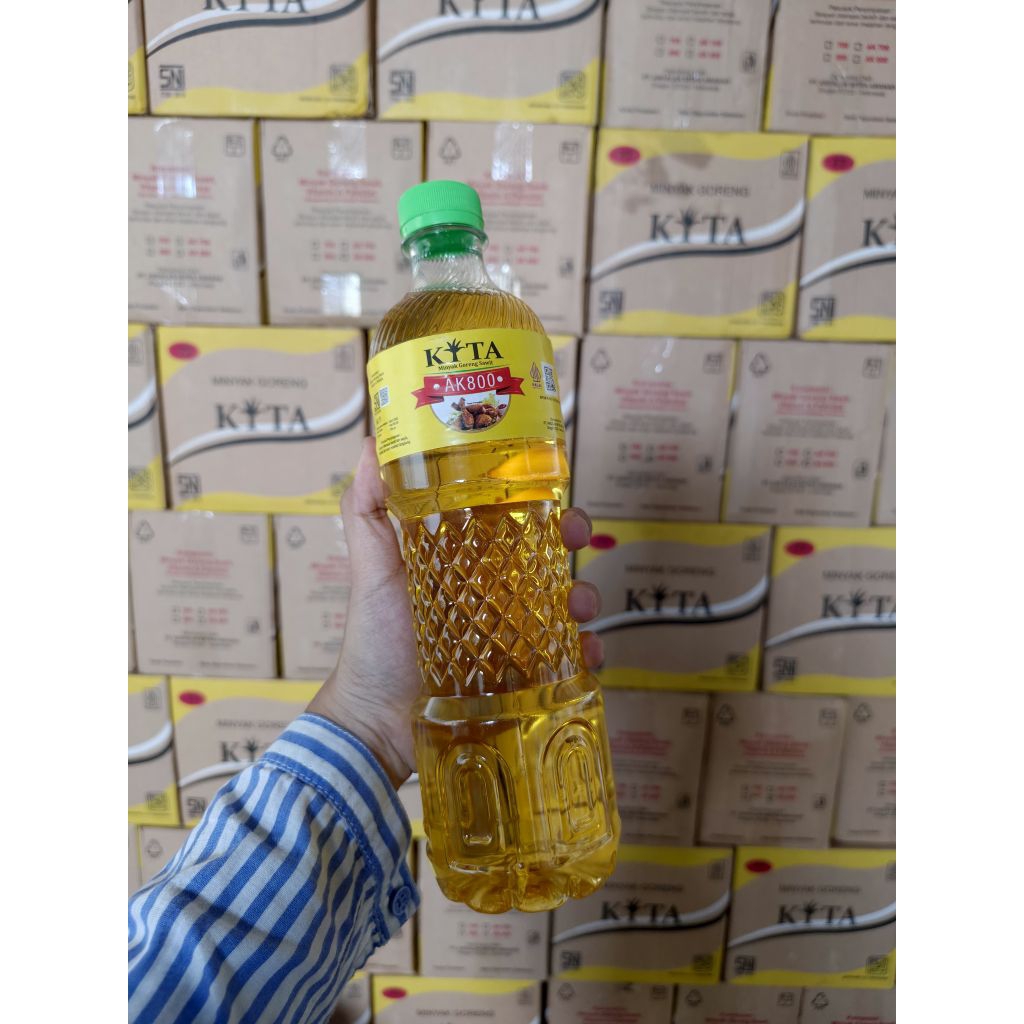 KITA BOTOL kemasan 800ml minyak premium 1 karton 12 botol