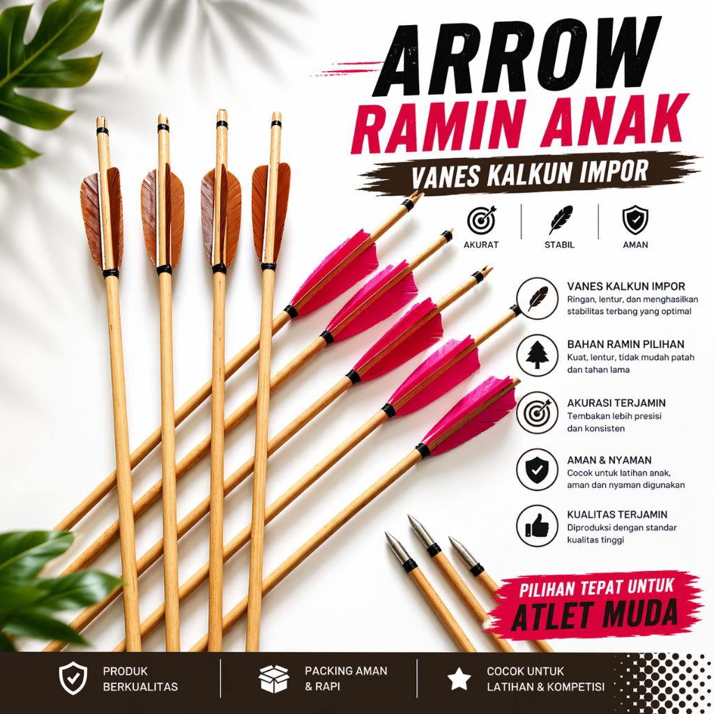 Arrow Ramin Anak Vanes Kalkun / 6 Pcs