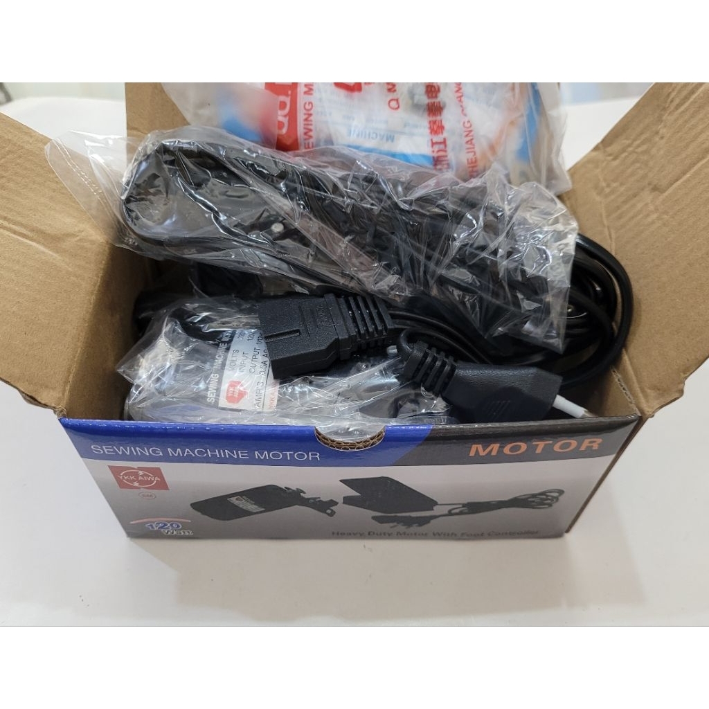 Dinamo Mesin standar ykk aiwa jahit . obras . original . lengkap .hitam