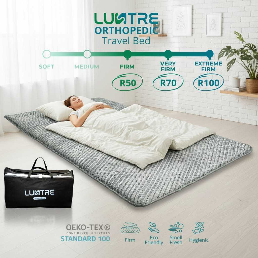 LUSTRE Travel Bed Orthopedic (Free Tas) / Kasur Lantai Rebounded R50, R70, & R100 Full