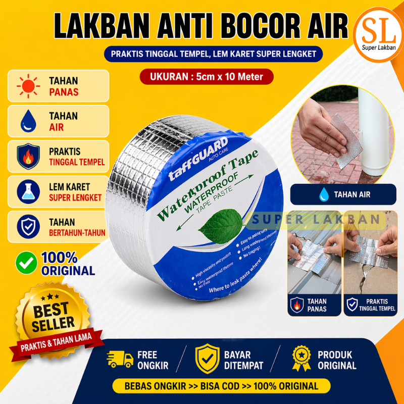 Perekat Anti Bocor Kolam Lakban Anti Bocor Ajaib Tambal Atap Rumah Bocor Tahan Air Serbaguna