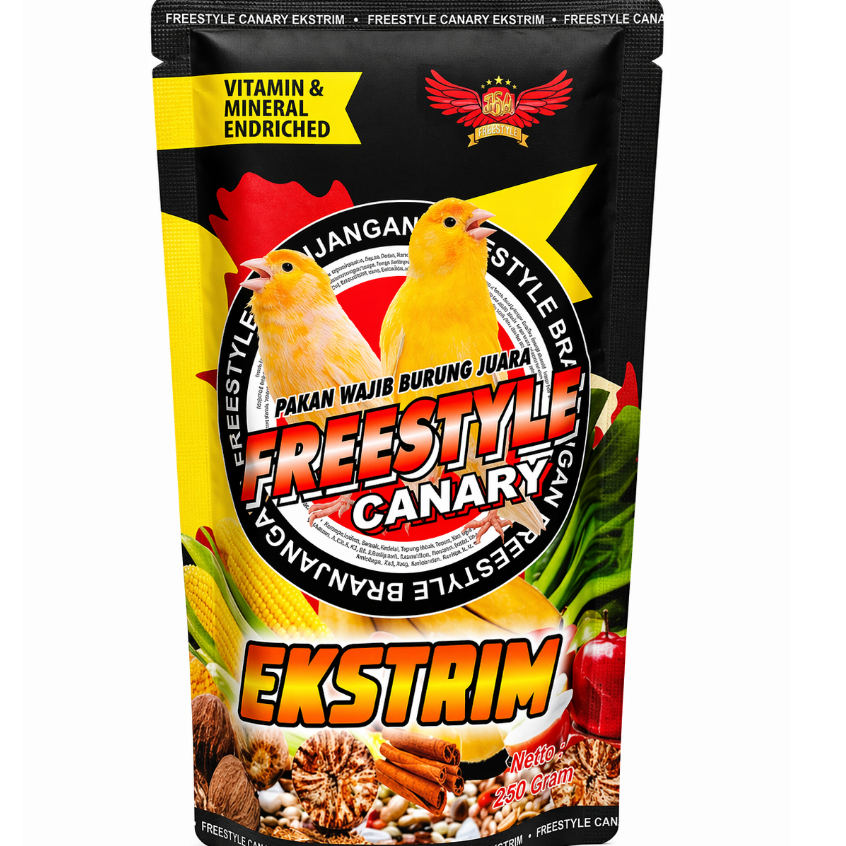 Freestyle extrim pakan lomba kenari juara pakan kenari premium meningkatkan bunyi kenari