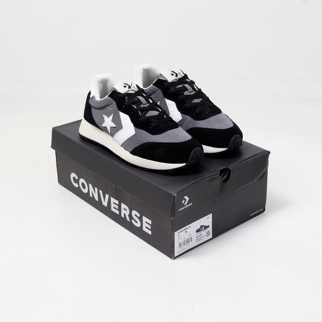 (BLMNKY) Sepatu Sneakers Converse Omega Trainer Black Dark Matter
