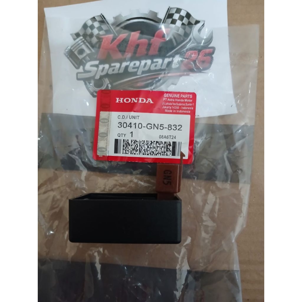 CDI Unit Honda Grand / Supra X / Legenda / Revo 100 - Kode Part 30410-GN5-832 Original AHM